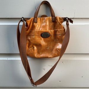 Fossil NWOT Waxed Cotton Purse